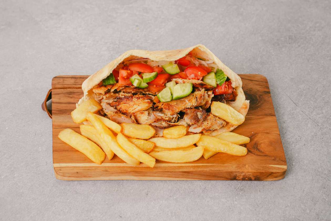 Chicken Gyros Cypriot Pita