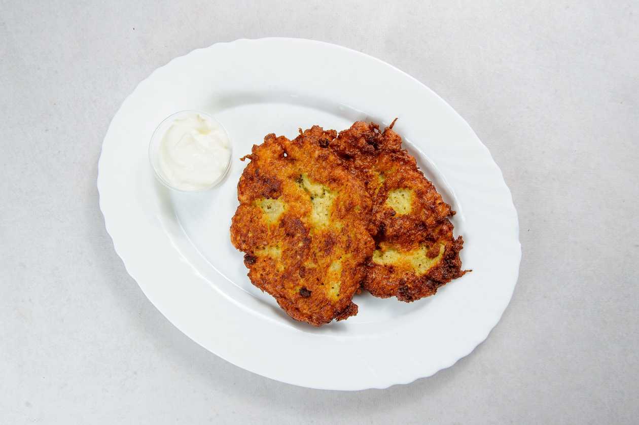 Potato Pancakes 2 Pcs with Cream