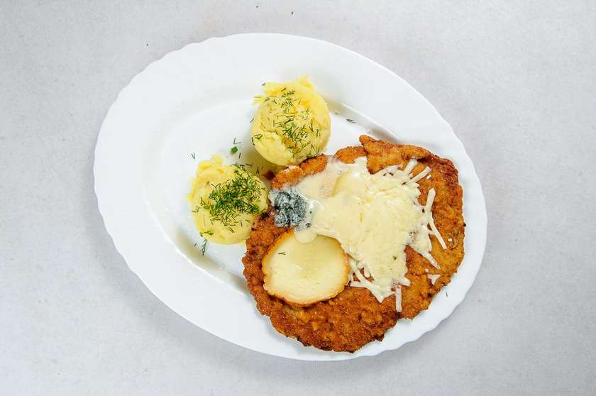 Pork Chop Three Cheeses