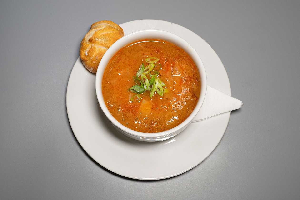 Cabbage soup with sausage