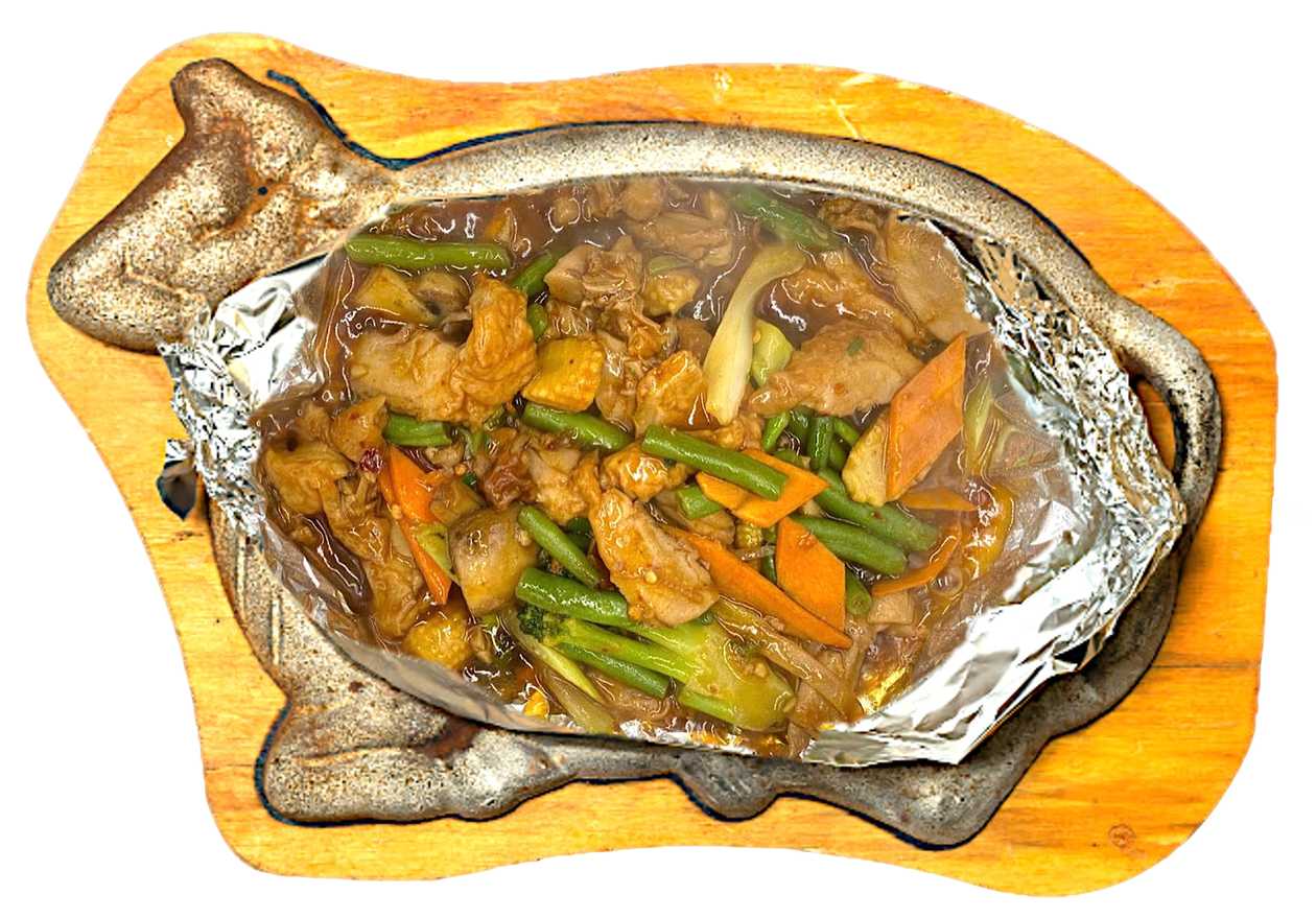 Antiena, paruošta įkaitintoje ketaus lekštėje