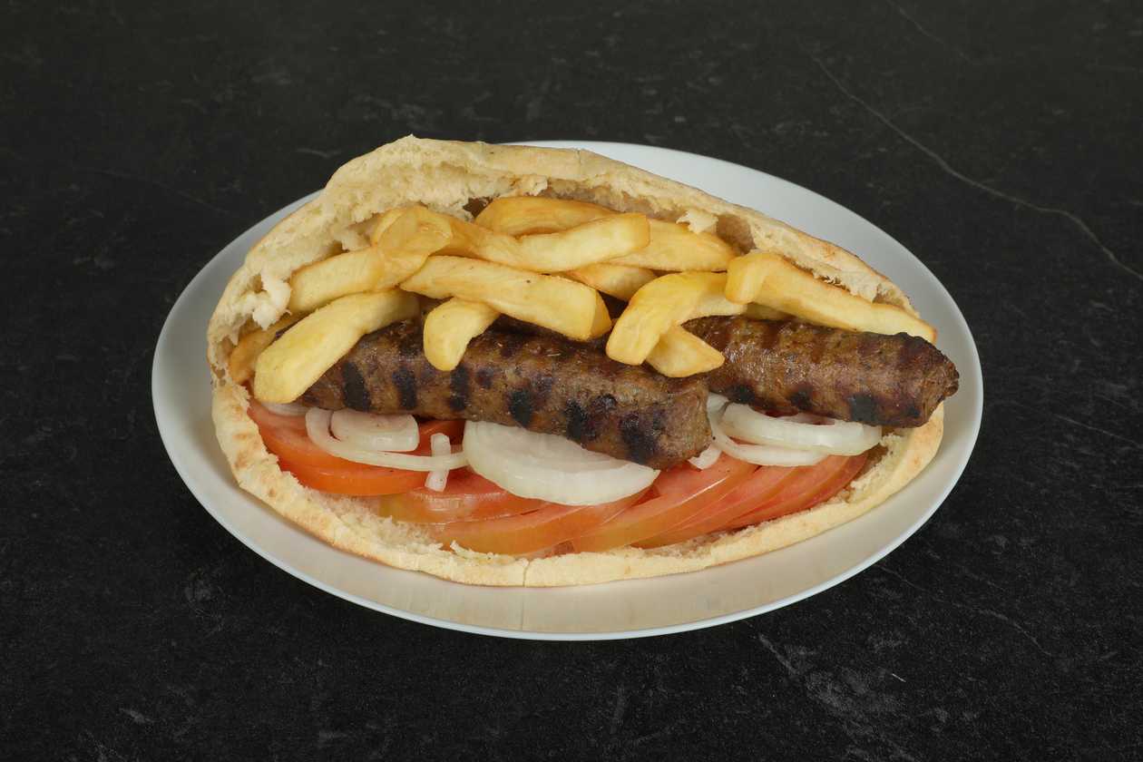 Kebab Stuffed With Philadelphia Cypriot Pita