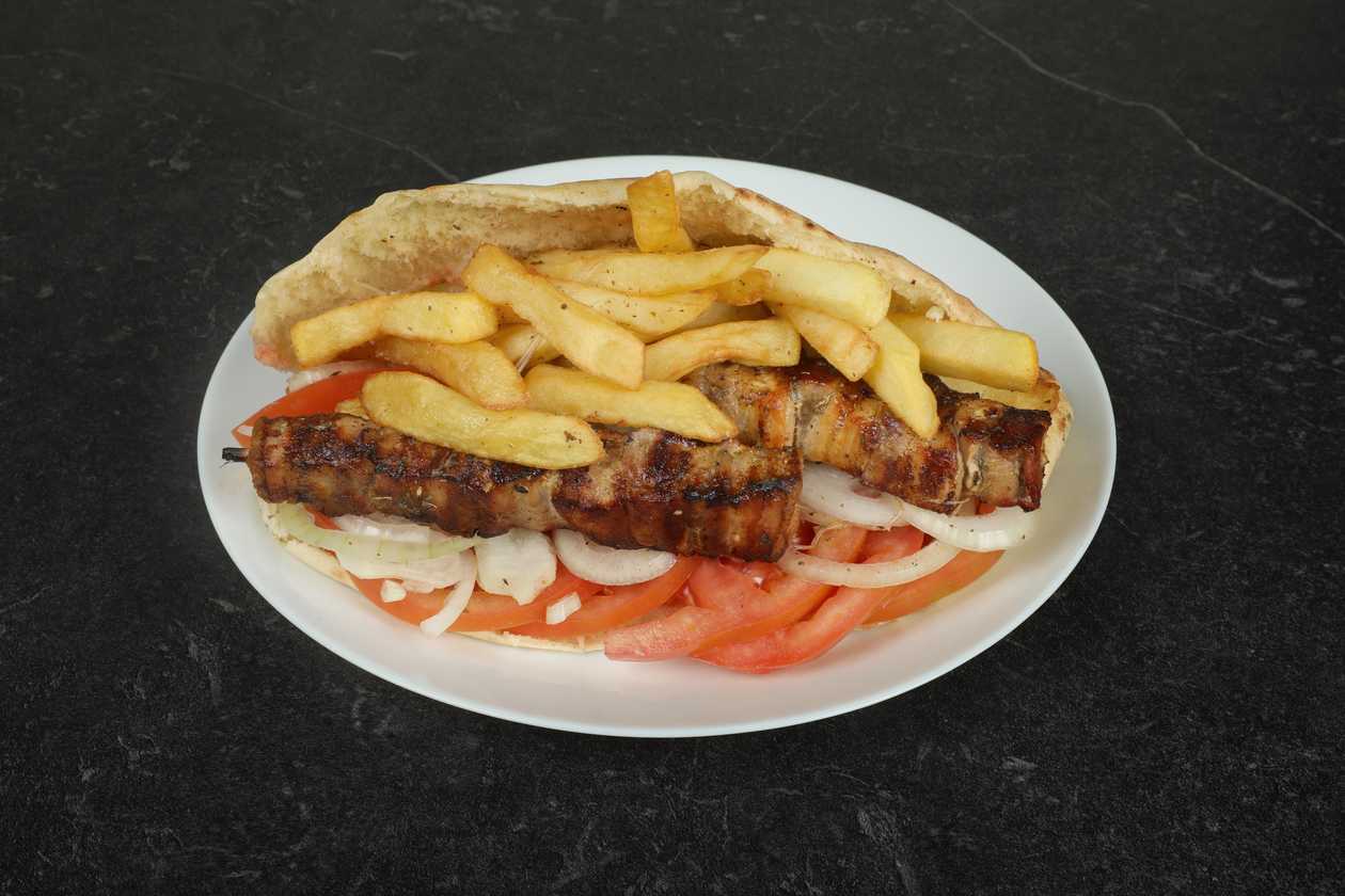 Pork Souvlaki Cypriot Pita