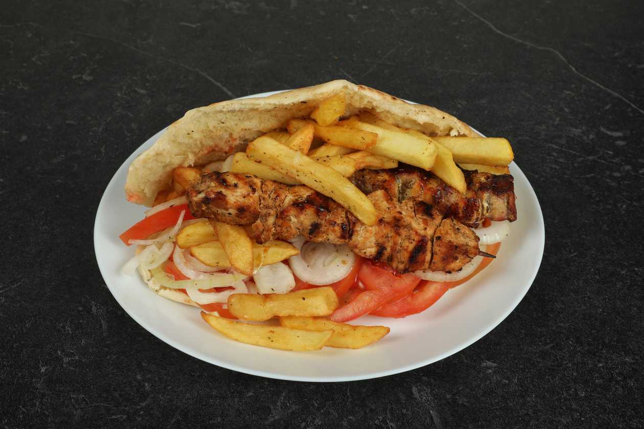 Chicken Souvlaki Cypriot Pita