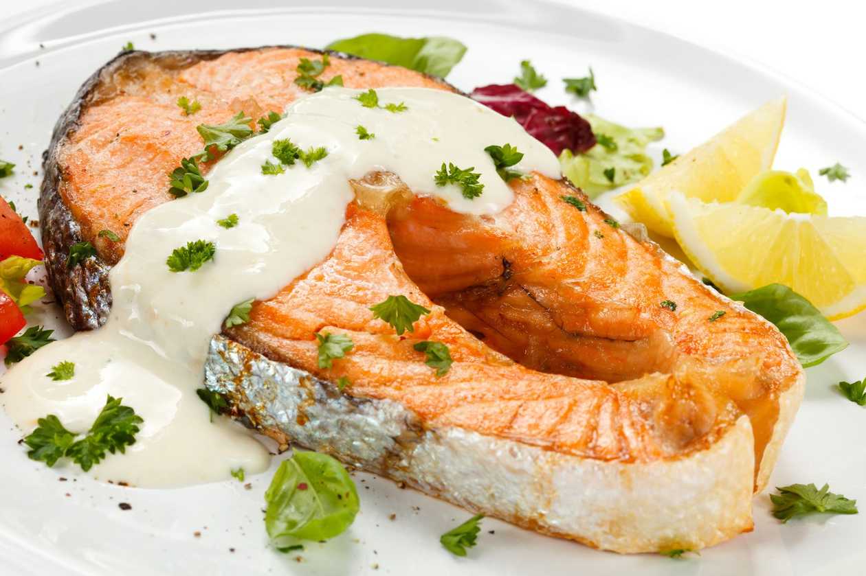 Salmon steak