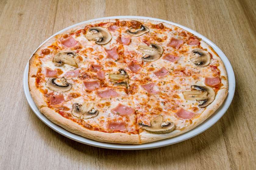 Ham and Mushroom Pizza