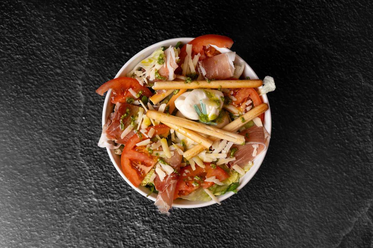 Crudo e Burrata Salad