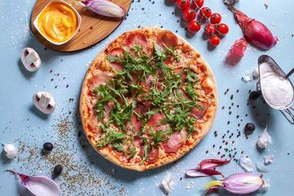 Pizza Crudo e rucola