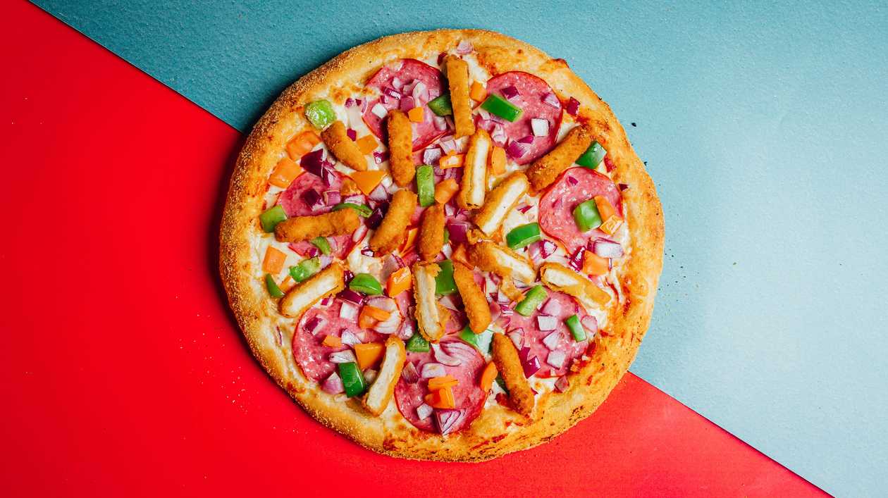 Kraukšķīgu nagetu pica 🐤🍕