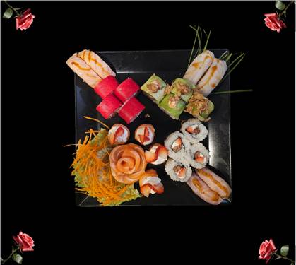 Salmão Rosa Platter(28P) with Drinks 🌹