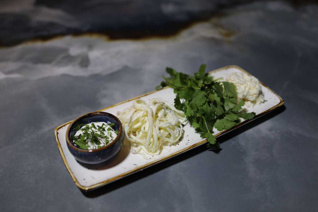 Cheese with herbs set