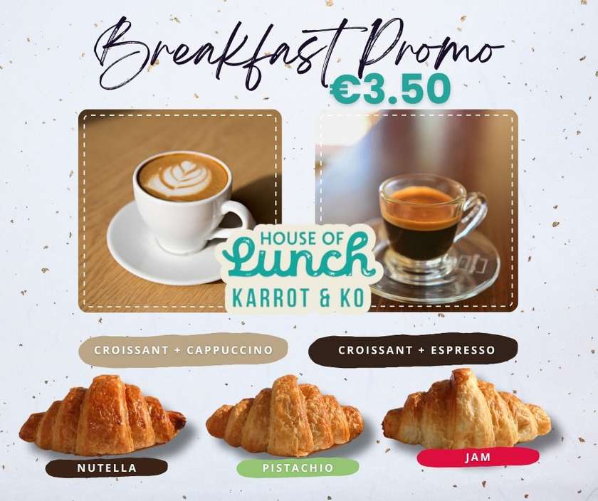 Breakfast Promo - Choose your Coffee & a Croissant