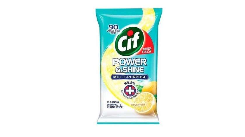 Cif Power & Shine Wipes Antibacterial, X60