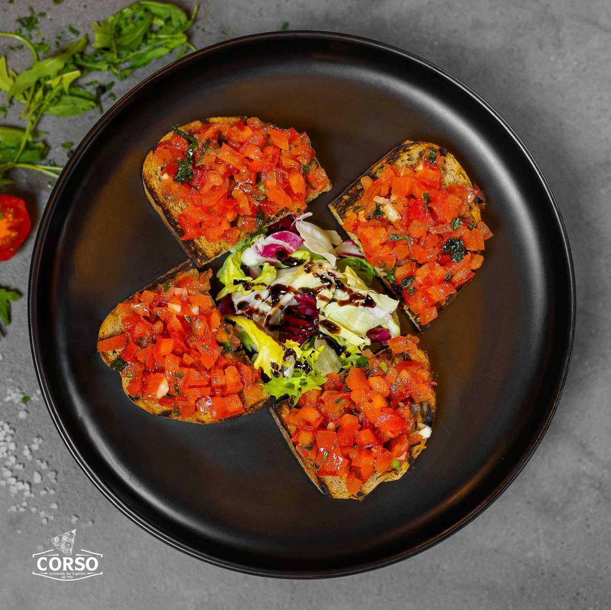 Bruschetta with tomatoes