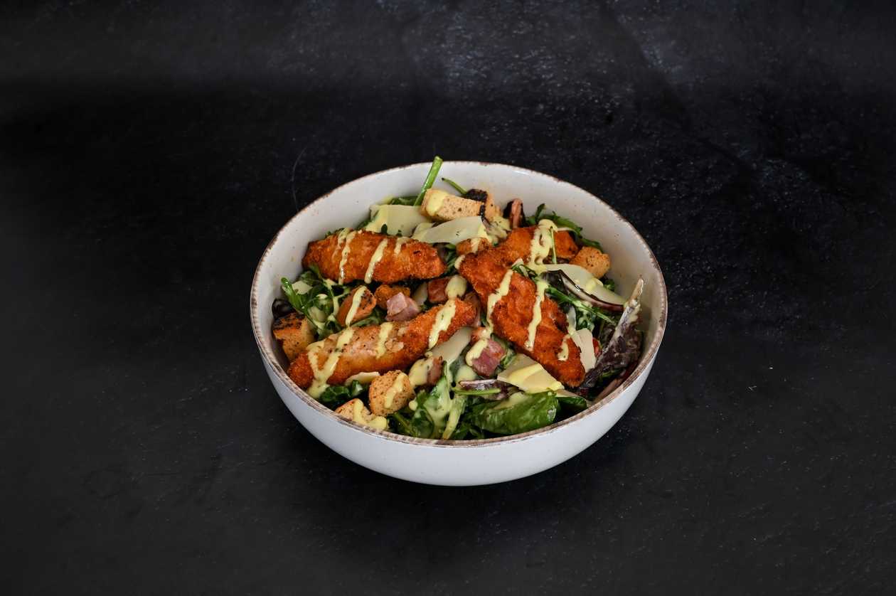 Crispy Chicken Caesar Salad