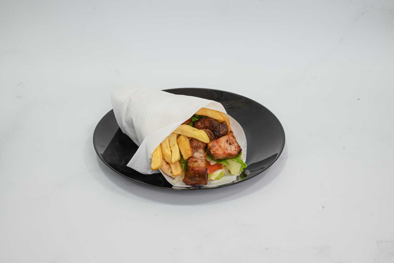 Pork Souvlaki Greek Pita