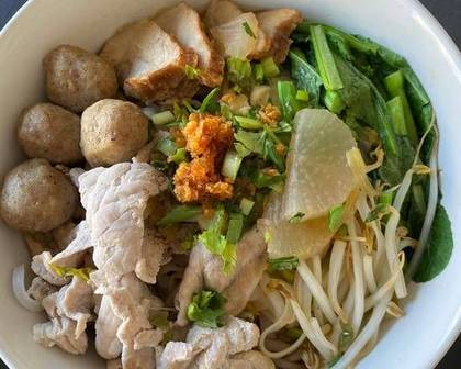 Thai Noodle Soup with Pork