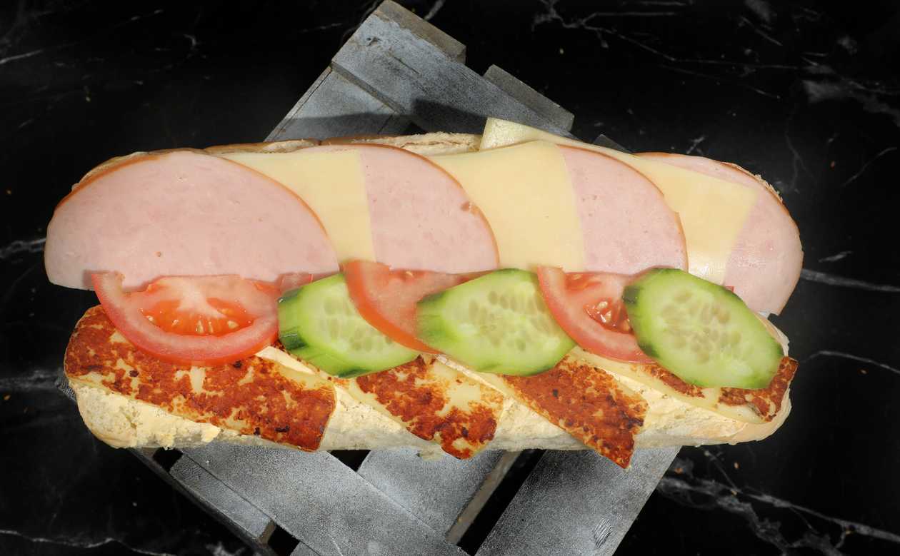 Turkey, Cheese And Halloumi Sandwich Whole Wheat Frantzolaki