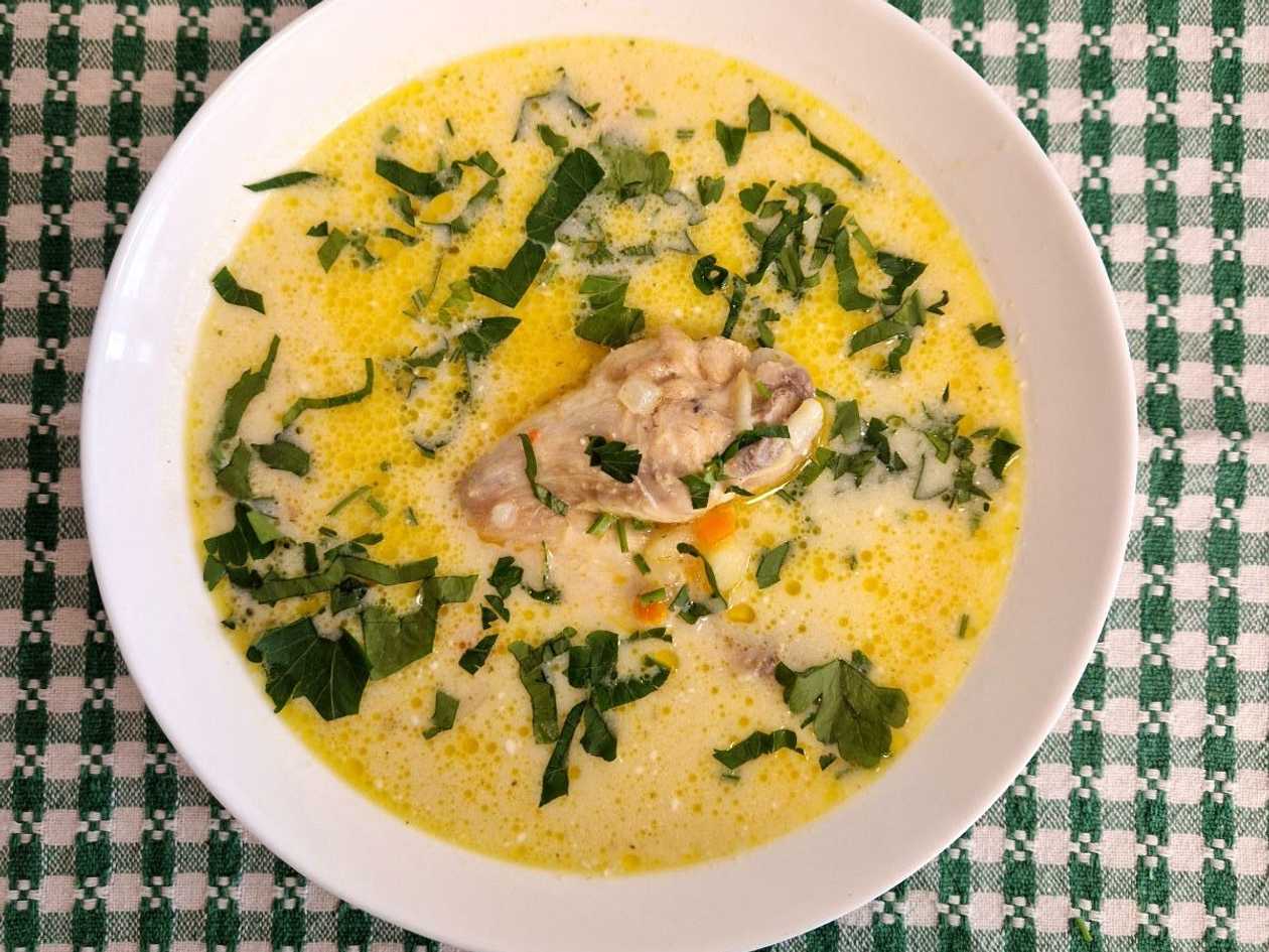 Greek chicken soup
