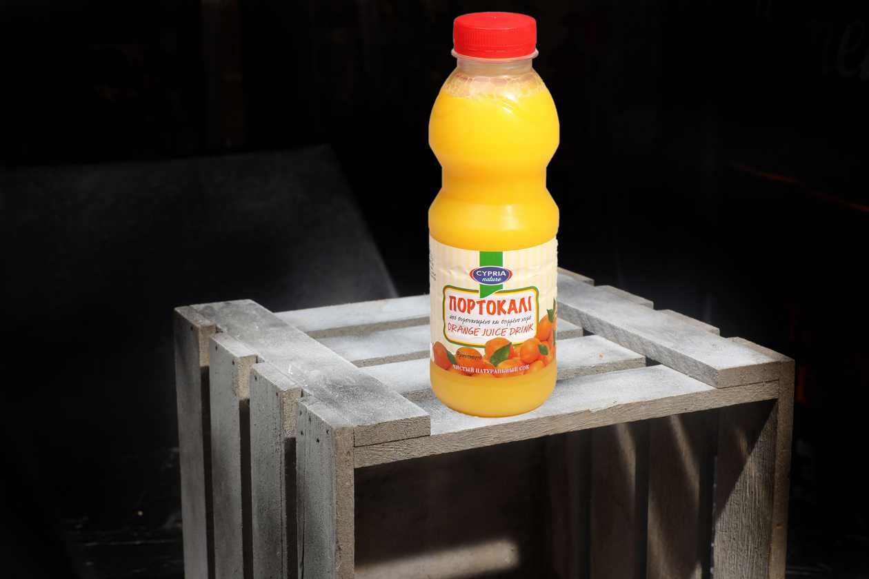 Fresh Orange Juice In Bottle
