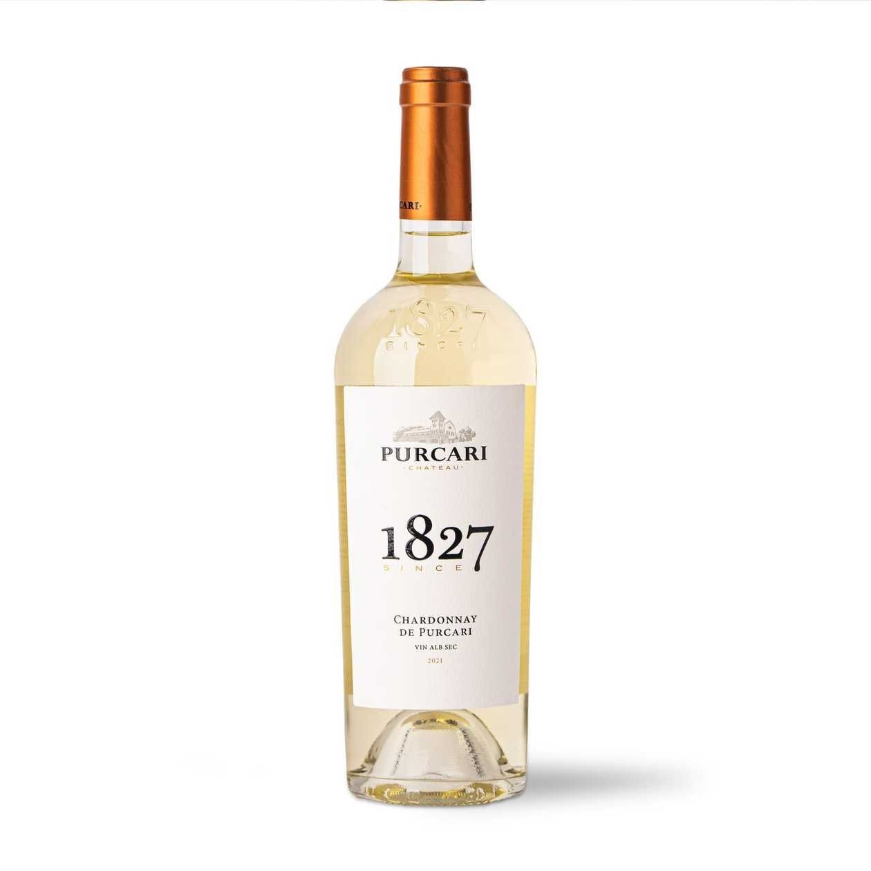 Purcari 1827, Chardonnay, dry white wine, 0.75 L - SGR