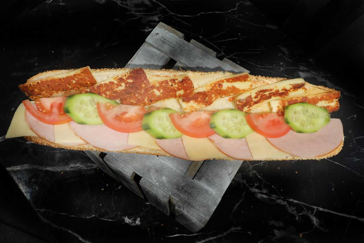 Turkey, Cheese And Halloumi Sandwich Gigas