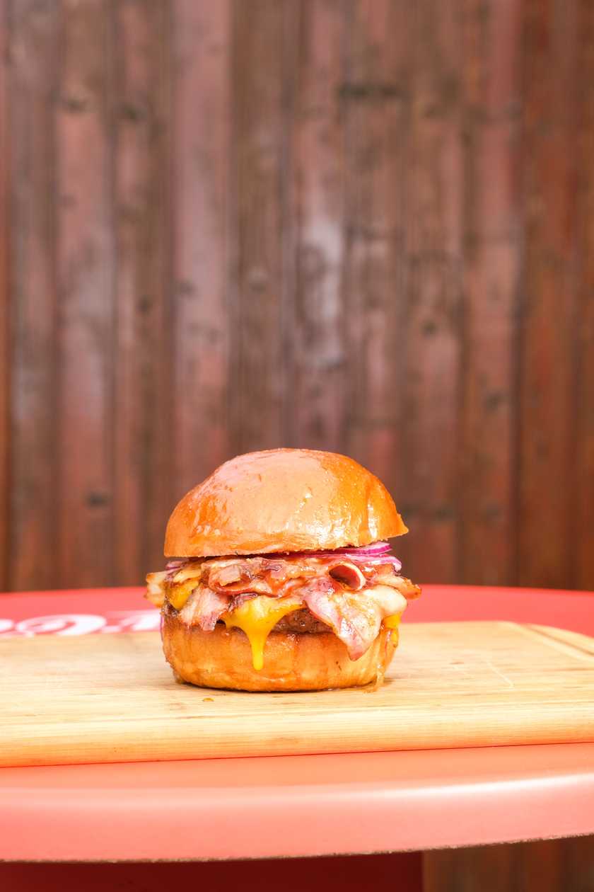 Bacon jam burger