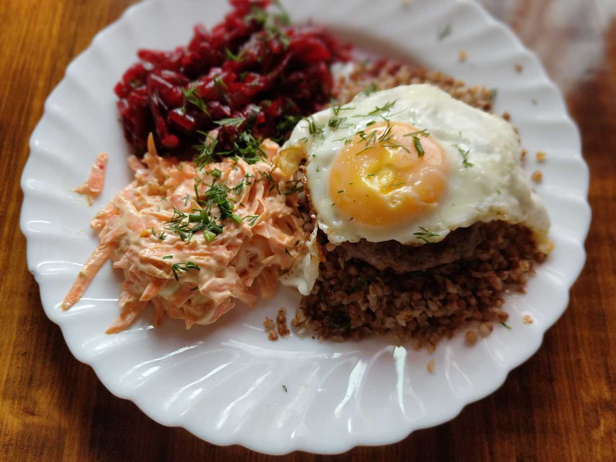 Beef "Steak" with a fried egg