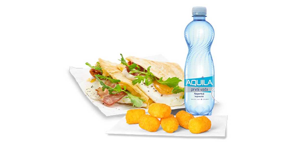 Snídaňové Qurrito menu