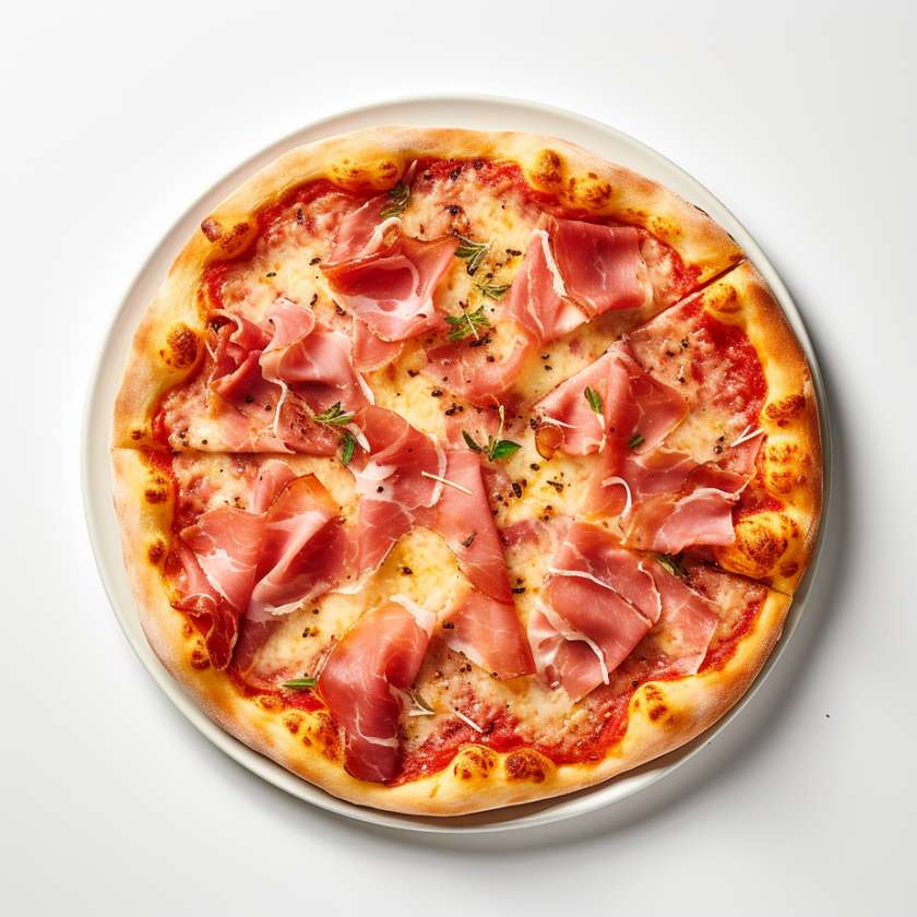 Ham pizza
