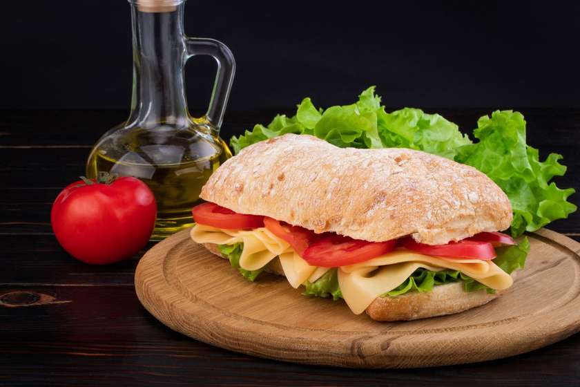 Ham-cheese sandwich