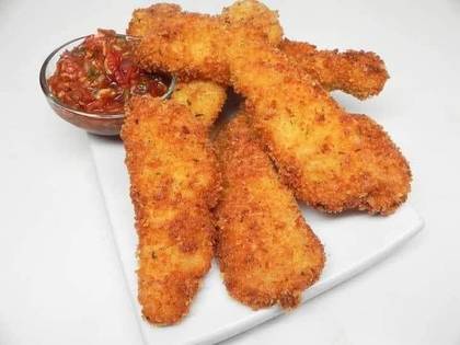 Chicken Strips With French Fries