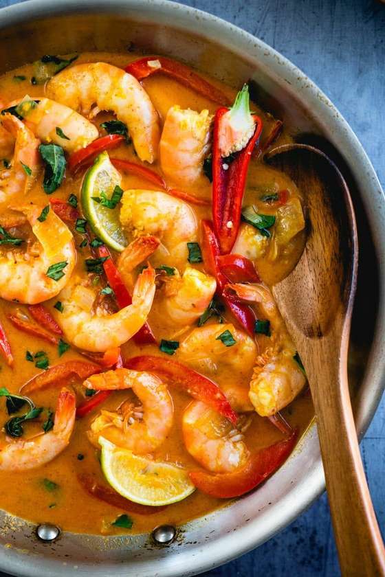 Prawn chilli curry