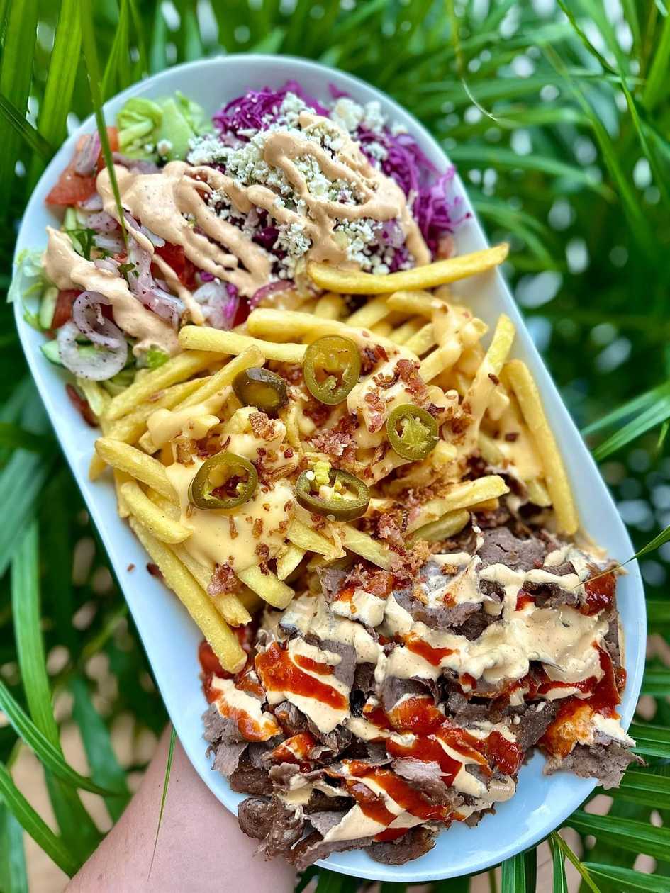 Talerz kebab z serem duzy
