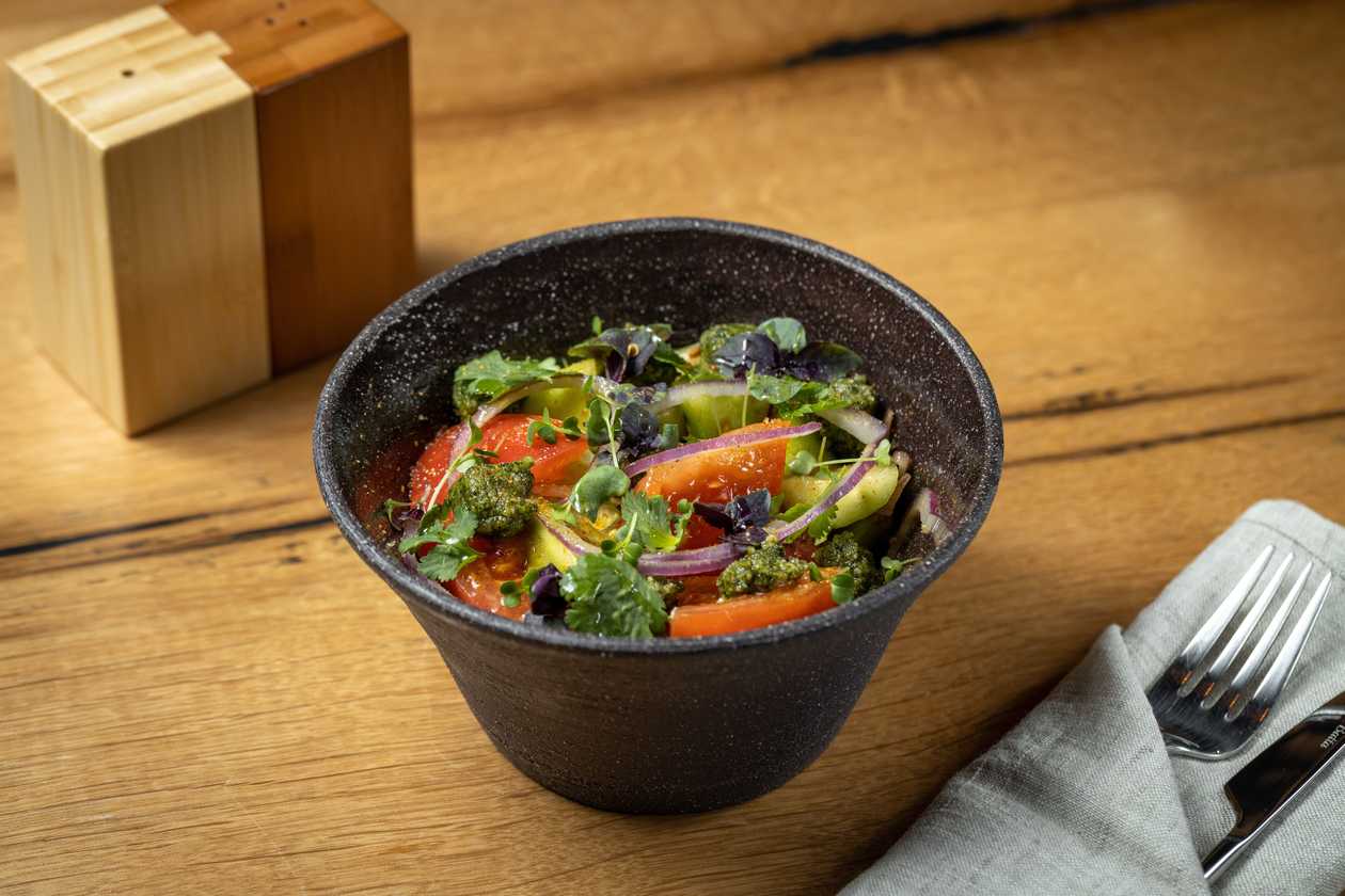 Salad With Fresh Vegetables
And Walnuts