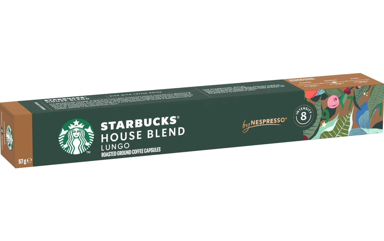 Cápsulas Café House Blend by Nespresso Starbucks 10 un