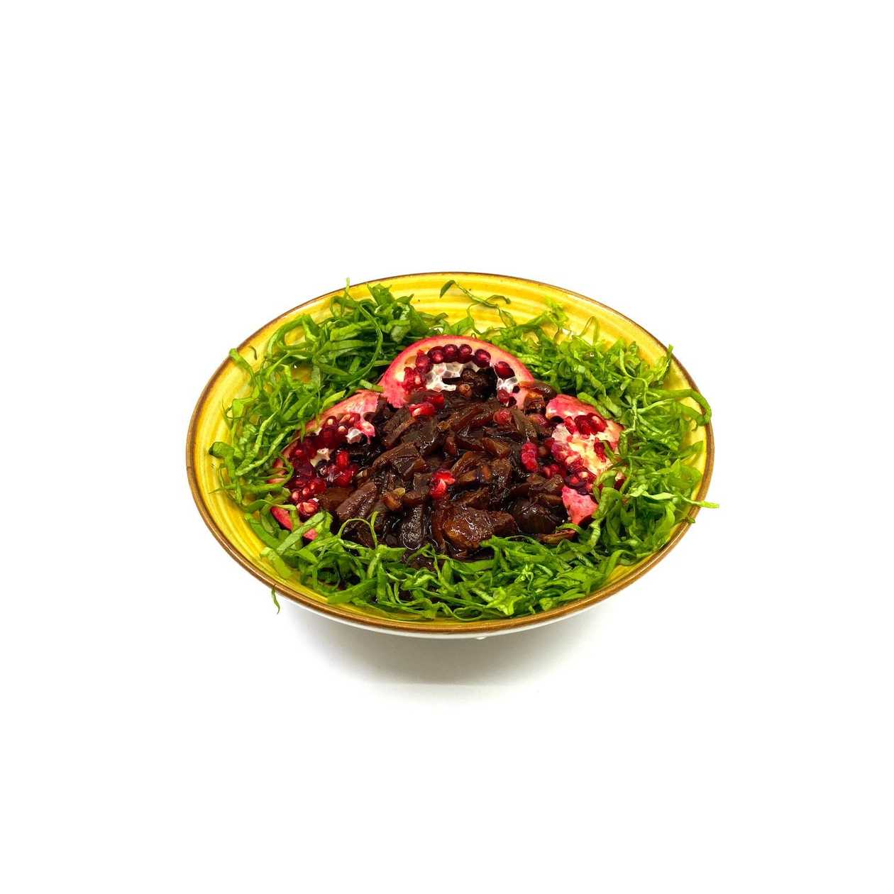 Beef with pomegranate sauce