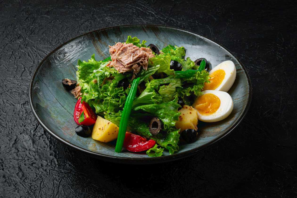 Salad Nicoise with tuna