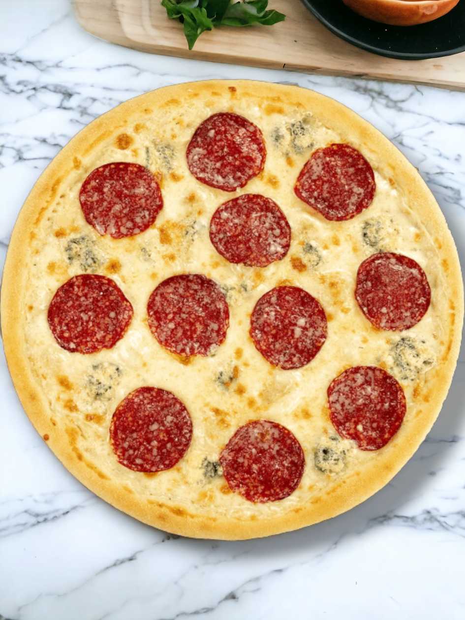 Mix salami cheese pizza