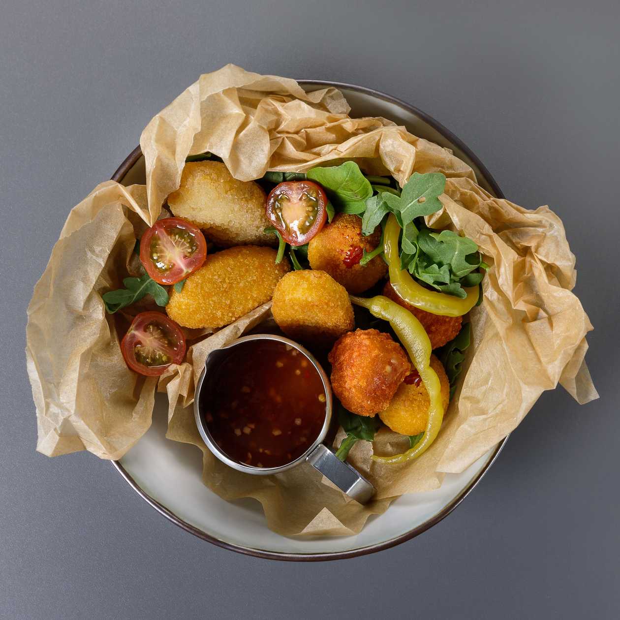 Spicy Fried Cheese Balls