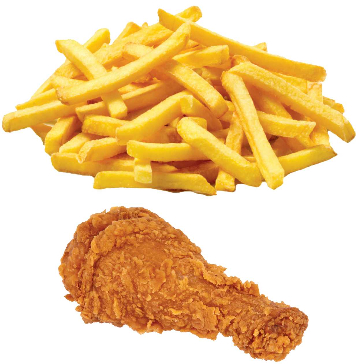 1 piecer  with chips & Coleslaw