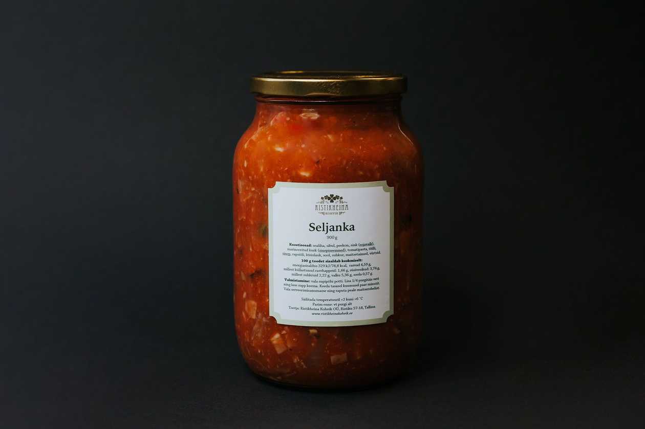 Solyanka in a 0,9 l Jar for 3-4 persons
