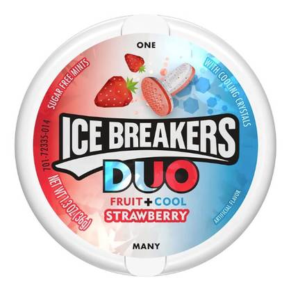 Pastilles ICE BREAKERS DUO (STRAWBERRY), 36g
