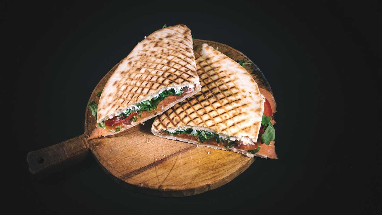 Piadina al salmone