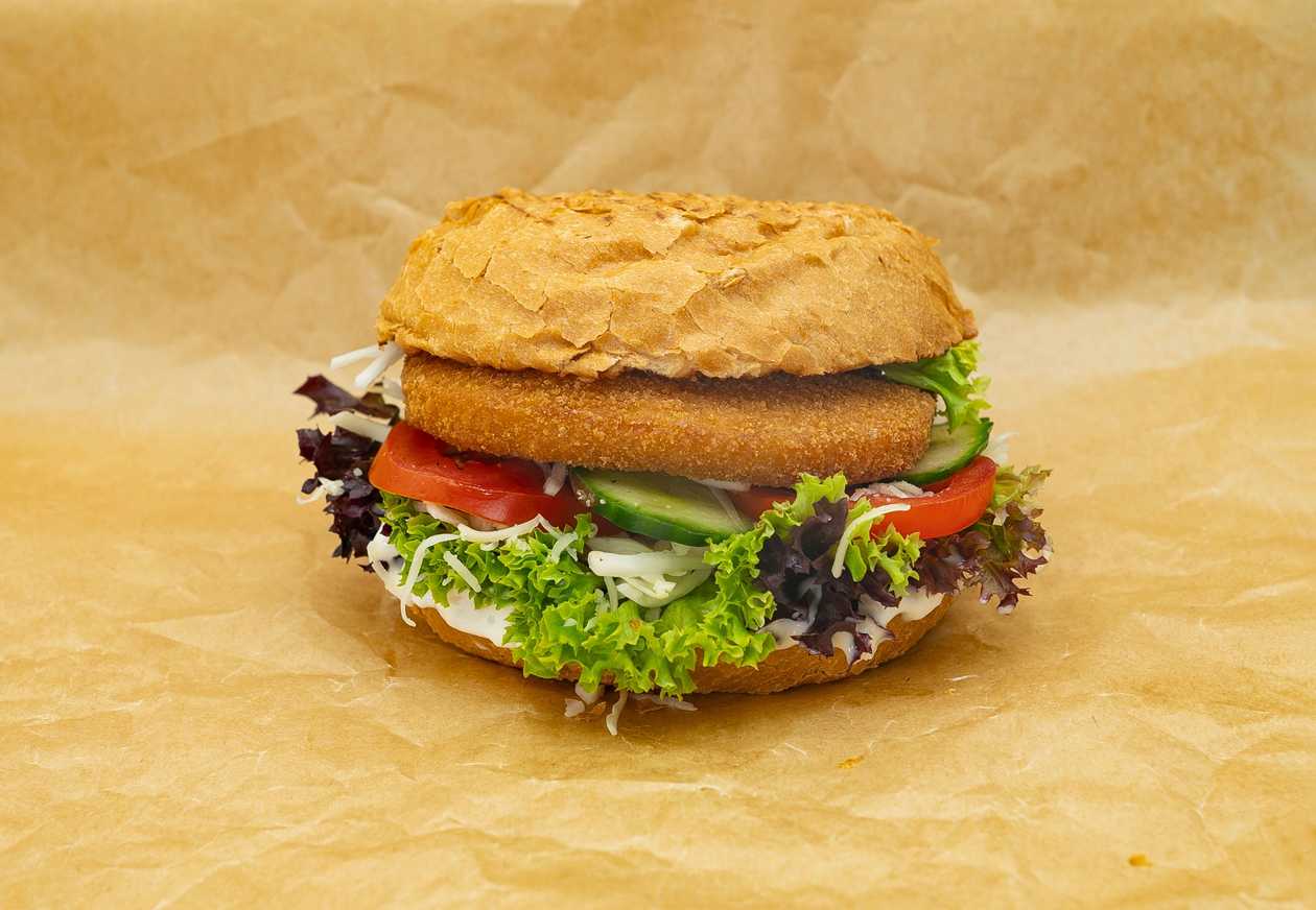 Burger smažený sýr