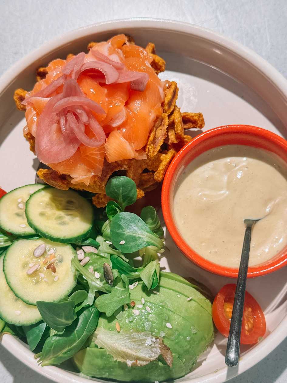 Sweet potato waffles