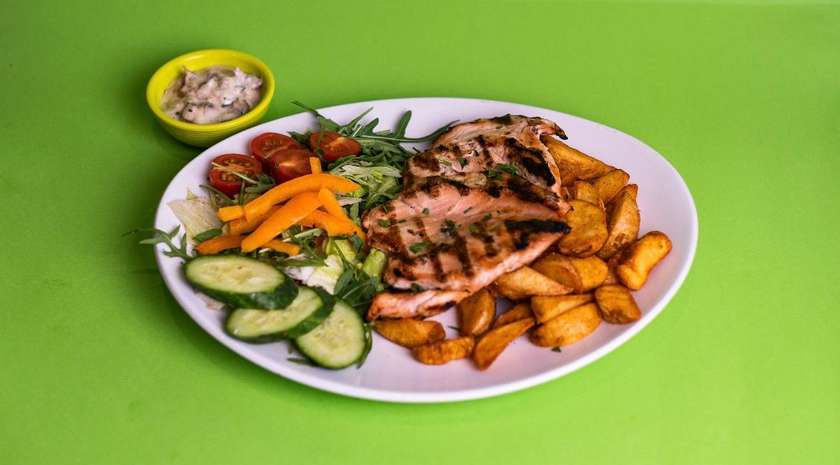 Grilled Chicken Breast with Mushroom Sauce