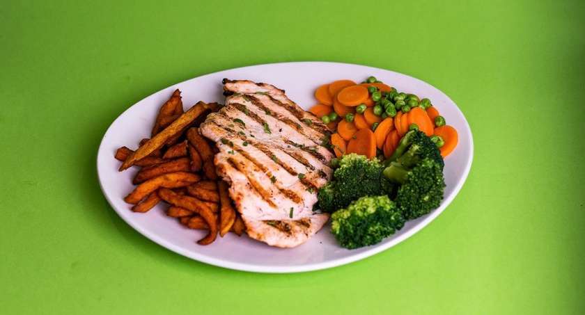 Grill Chicken Breast With Sweet Potatoes