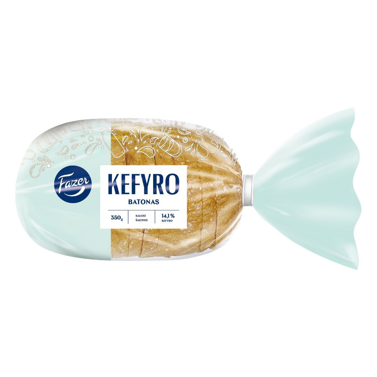 Kefir White Bread FAZER, 350g (expires soon)