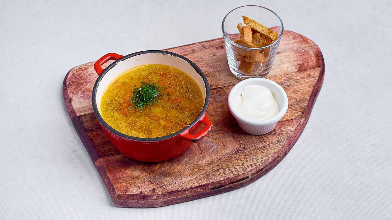 Vegetable Soup with Poultry Meatballs